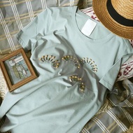 百搭手縫立體幾何圖案簡約直身棉彈高端 smart casual TEE