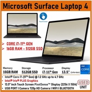 Microsoft Surface Laptop 4 (1 YEAR WARRANTY T&C) 13.5 inch Touchscreen Core i5 / 11th Gen WIN 11