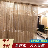 Colorful String Curtain Shiny Tassel Line Curtains For Window Party Decoration Curtain For Livingroom Rod Pocket 韩式银丝线帘D4