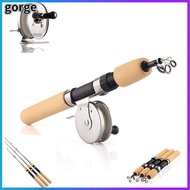 GORGE  Carbon Spinning Pen Pole Retractable Ice Fishing Rods Reels
