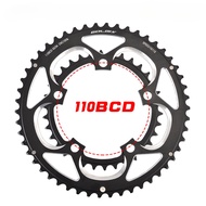 จักรยานถนนจานโซ่จักรยาน110BCD 9/10/11S อะไหล่จักรยานน้ำหนักเบามากสำหรับ SRAM FSA 50T/34T