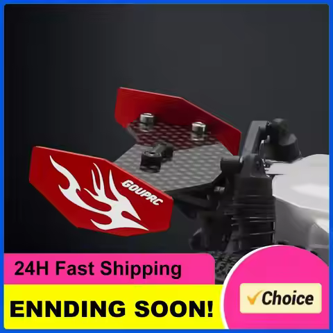 RC Rear Wing Rear Body Wing Spoiler Carbon Fiber Rear Wing for Losi 1/24 Micro-B 2WD Buggy RC Car