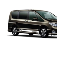 2PCS Car Side Door Stickers For Nissan Serena C23 C24 C25 C26 C27 Accessories Tuning Long Stripes Gr