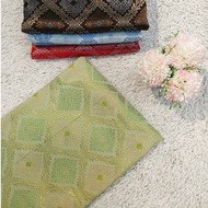 A PAIR OF 2D FULL SONGKET WOVEN FABRIC OPEN METER/ (PAK) SOFT FABRIC