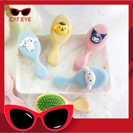 F6287 3D Hair Comb for Girls Anti-Tangle Comb with Character Pattern Travel Size Hair Brush/ Cute Fa