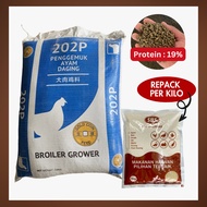 [25KG] [202P] [REPACK] Dedak Makanan Ayam Pembesaran Gold Coin Kasar - Ayam•Burung•Puyuh 202 P