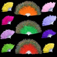 Dance Performance Decoration Props Feather Fan Dance Fan Performance Fan Down Fan Peacock Feather Fa