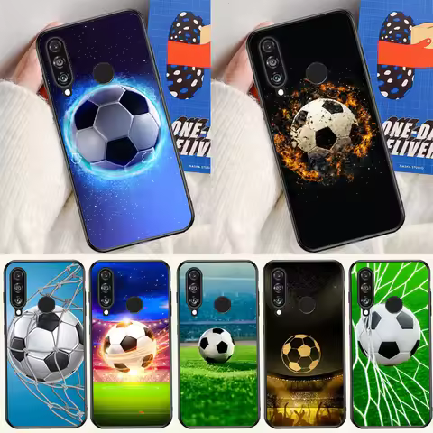 Football Soccer Ball For Huawei Nova Y91 Y90 Y60 Y70 Y72 Y61 9 10 SE 12i 12s 11i 5T P60 Pro P20 P30 