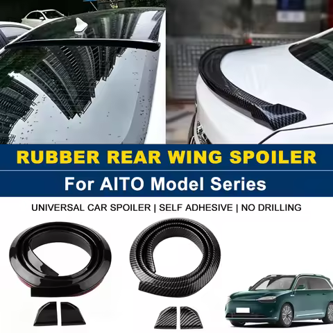 For AITO M5 M6 M7 M8 M9 Ultra EV Max 1.5M Self-Adhesive Rear Spoiler Wing No Drill Trunk Lip Exterio