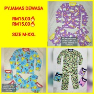 🔥BORONG RM15.00🔥12PASANG PYJAMAS BAJU TIDUR DEWASA