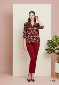 MIKIKO Shirt MI-H3004 ลูกไม้ราเชล แขนยาว IGPU26-3 PCE4890
