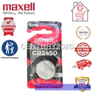 MAXELL CR2450 Lithium Battery Quality Coin Cell Watch Electronic 1pcs