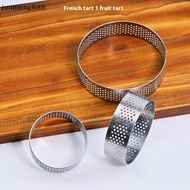 junmeng888 5/6/7/8/9/10 CM Perforated Tart Rings With Hole Stainless Steel Tart Bottom Tower Fruit P