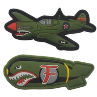 SMILE DROPPING F BOMB PATCH NEW BIKER WW2 SPITFIRE Aircraft US FLYING TIGERS AIR FORCE jacket patche