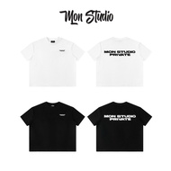 [NEW MODEL DEAL] BOXY Mon Studio T-shirt, 320GSM thick cotton fabric, unisex can wear [3 DESIGN MODE