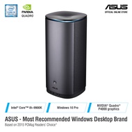 ASUS MiniPC ProArt PA90 9th Gen Intel Core i9-9900K 32GB 256GB M.2 SSD (PCIe) Quadro P4000, Wireless 802.11ac, Wired Keyboard and Mouse, Windows 10 Pro, 3 Years On-Site