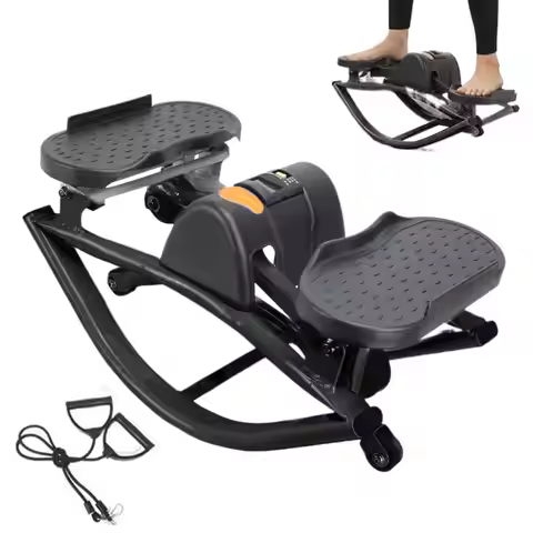 Rock Stepper Exercise Equipment Portable Silent Lateral Stepper Machine for Home Apartment Dorm Offi