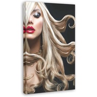 Hairdressing Posters Golden Hair Hair Salon Poster Wall Poster Canvas Poster Bedroom Decor Office Ro