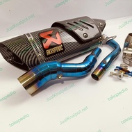 Knalpot Akrapovic Evolution Line IMPORT Full System ADV PCX Vario Aero
