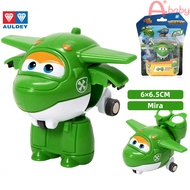 เด็ก MINI Super Wings Original Auldey ของเล่นแอ็คชั่นตุ๊กตาหุ่นยนต์ Jett Dizzy เครื่องบินเด็กการเปลี่ยนรูปของขวัญวันเกิดของเล่น