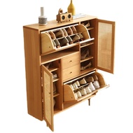 LaFloria® Suzuki Shoe Cabinet/ Free Shipping/ Rattan Shoe Rack/ Shoe Cabinet with Drawers/ Rattan Sh