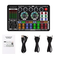 F999 Sound Card Bluetooth Compatible External Wireless DJ Mixer Noise Reduction