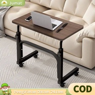 Laptop Table Portable Table Adjustable Bed Side Table Study Table Wheels Desk Multipurpose Study Tab