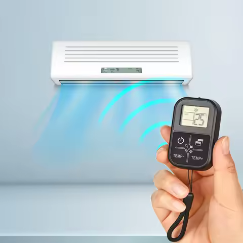 Mini Universal Air Conditioner Remote Control, Multi-Brand Compatible, LCD Display Remote Control AC