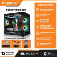 Segotep | AMD RYZEN 5 5600GT | R7 5700G PC Desktop with DDR4 8G+256G | 16G+512G SSD Full Set PC
