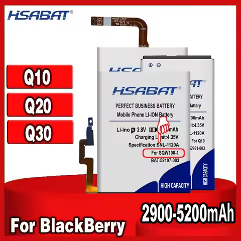 HSABAT Battery for BlackBerry Passport 4G Q30 SQW100-1 SQW100-3 Windermere/Q20 Classic SQC100-1 SQC1