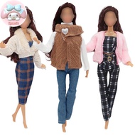 Flym 1SET 30cm Doll Dress Winter Dress Set Doll Dressing Doll Gift 1:6 Doll Dress  Pants Set EN