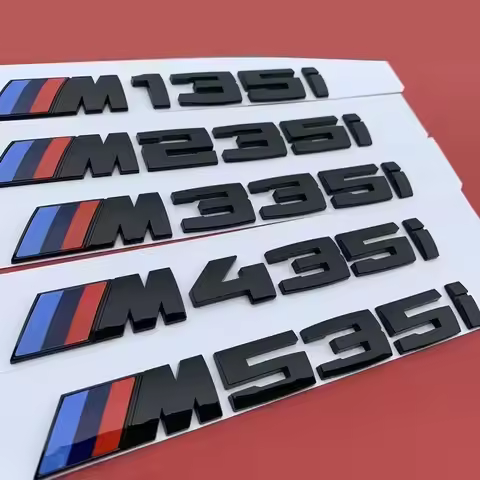 ABS Car Rear Trunk Emblem Badge Sticker for BMW M Power X1 X2 X3 X4 X5 X6 X7 X8 F46 F30 F31 F34 F35 