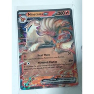 Pokemon ninetales ex 151 card