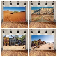 (Ready stock) Exotic Gobi Desert Photography Photo Cloth Internet Celebrity Studio Western Cowboy Li