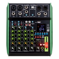 Professional 6-channel sound card mixer Bluetooth USB recording computer DSP effect home performance DJ xk4gx6