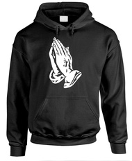 Prayer Hands Jesus Christ Christian god - Mens Pullover Hoodie