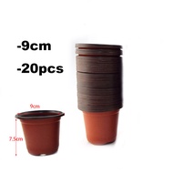 20pcs Garden Planter Nursery Plant Grow Pots Cup for Flower Plastic Pot Gardening Tools Home Tray Box Grow Pots YB3SG