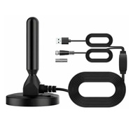 Digital Tv Antenna DVB-T/FM 5M Clear Signal 174 to 230MHZ Indoor 3.5dBi HD No Need Install The Dish.