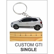 vw gti custom 2d keychain