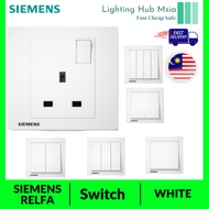 SIEMENS RELFA 1/2/3/4 GANG 1/2 WAY 13A/15A BELL SWITCH SOCKET 20A DOUBLE POLE