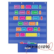 CHIHIRO11Z9D Standards Pocket Chart, Durable Educational Classroom Pocket Chart, Large Teaching Card