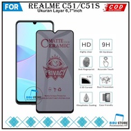 Tempered Glass Realme C51s C51 Anti-Scratch Full Cover Glass