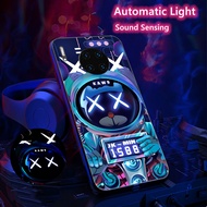 【LED LIGHT】Huawei Mate 40 Pro Voice Controlled LED Lighting Case For Huawei Mate 30 Pro P40 P30 Pro Cover Casing