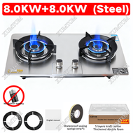 XUMTOM 9.5KW Timer Gas Stove Flip Stove Memasak Gas Cooker Stove Hob Burner Gas Stove Double Burner