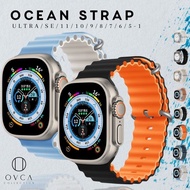 OVCA Strap Apple iWatch Series ULTRA 11 10 9 8 7 6 5 SE Ocean Rubber Silicone Watch Strap