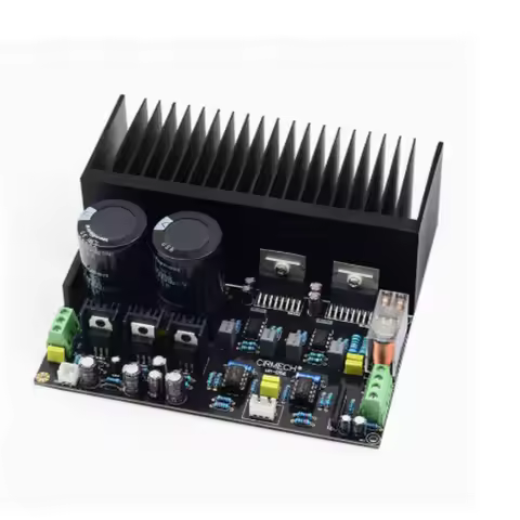 TDA7293 High Power Amplifier Board OP07 Stereo Dual Channel 100W*2 DC Servo NE5534 Preamplifier