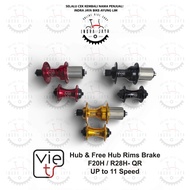 VIETS - HUB FREE HUB - OLD 74/130mm - F20 H / R28 H - up 11Speed V Brake.