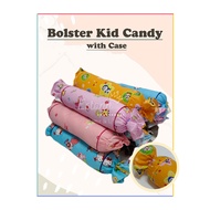 Ready Stock Cartoon Bolster Kid Candy with 100% cotton case / Bantal Peluk Budak