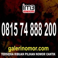 Nomor Cantik IM3 Indosat Prabayar Support 5G Nomer Kartu Perdana 0815 74 888 200