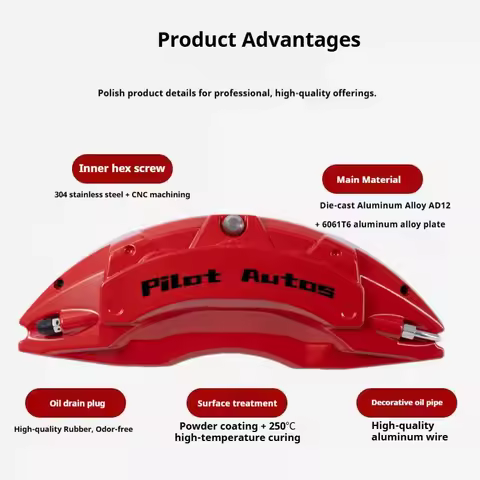Pilot Autos For Subaru Brake Caliper Cover Aluminum Alloy Metal For Subaru BRZ STI XV Impreza Forest